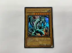 YuGiOh Blue-Eyes White Dragon #LOB-001 2002 1st Edition Ultra Rare WAVY, great - Image 1