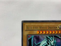 YuGiOh Blue-Eyes White Dragon #LOB-001 2002 1st Edition Ultra Rare WAVY, great - Image 2