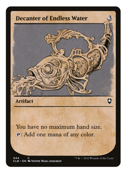 MTG - 1 x Decanter of Endless water - Artifact - Baldur's Gate (CLB) - M/NM - Image 1