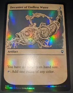 1X FOIL DECANTER OF ENDLESS WATER - Showcase Commander MTG - Magic the Gathering - Image 1