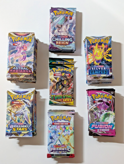 Pokemon TCG - 50 Sealed Booster Packs Lot (Evolving Skies, Prismatic, and more!) - Image 1