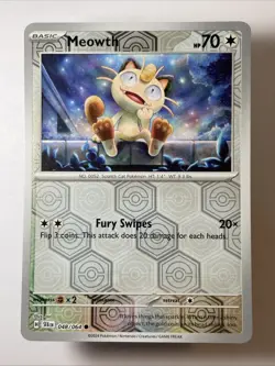 Meowth 048/064 - Sv: Shrouded Fable Reverse Holo (NM) - Image 1