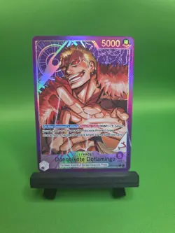 Op14-060 - Donquixote Doflamingo Leader Alt Art One Piece Card English - Image 1