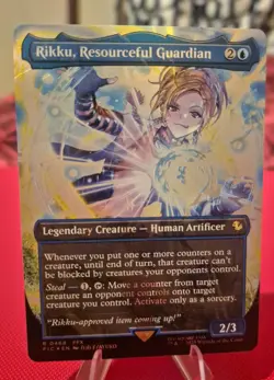 MTG Rikku Resourceful Guardian FIC 468 EA Chocobo track foil Final Fantasy NM JP - Image 1