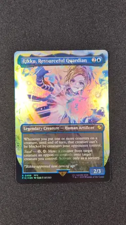 MTG Rikku Resourceful Guardian FIC 468 EA Chocobo track foil Final Fantasy NM - Image 1