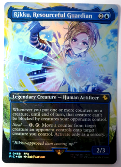 Rikku, Resourceful Guardian - Chocobo Track FOIL Borderless - MTG Final Fantasy - Image 1