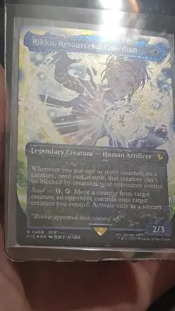 Rikku, Resourceful Guardian Borderless Chocobo Track FOIL MTG Final Fantasy - Image 2