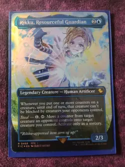 Rikku Resourceful Guardian R 0468 CHOCOBO TRACK FOIL Alt Art Final Fantasy MTG - Image 1