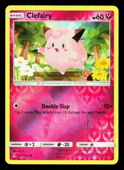 Clefairy 132/214 Unbroken Bonds LP Reverse Holo Pokemon Card TCG - Image 1