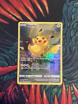 Pokemon TCG Crown Zenith Pikachu Full Art Holo Rare Card GG30/GG70 NM Condition - Image 1