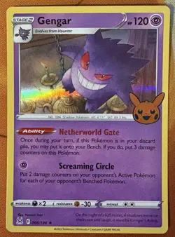 Gengar 066/196 Holo Lost Origin Trick or Trade 2022 - Pokemon Card TCG (NM) - Image 1