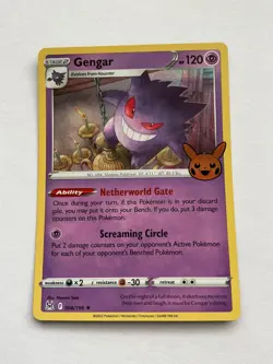 Pokemon Card Gengar 66/196 Rare Holo Trick Or Trade 2022 2023 NM - Image 1