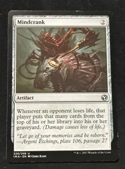 Magic The Gathering Mindcrank New Phyrexia Near Mint Condition. ●109 - Image 1
