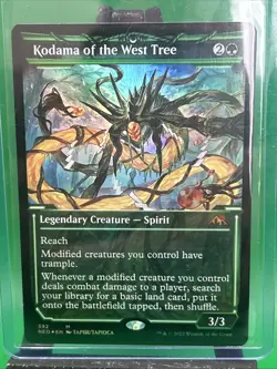 Magic The Gathering Kodama Of The West Tree Pack Fresh Pull Borderless Foil - Image 1
