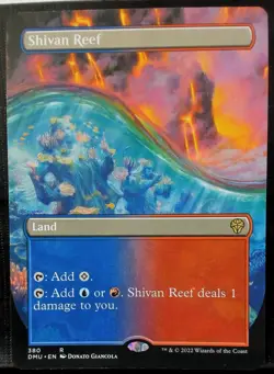Shivan Reef Borderless 380 NM Dominaria United Regular - Image 1