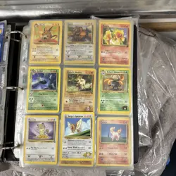 Joblot Vintage Pokemon Cards In Folder Bundle + holo cards - Image 4