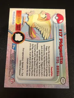 Pokemon TCG Topps Non Holo Blue Label Pidgeotto #17 - Image 2