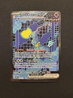 Pokemon TCG Iron Crown ex 158/131 SV: Prismatic Evolutions SIR NM - Image 1