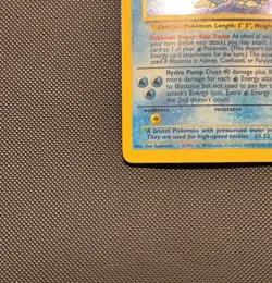 Pokemon TCG Blastoise 002/102 BS: Base Set Holo Rare English MP - Image 4