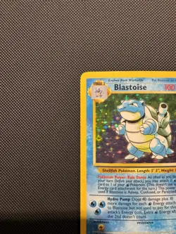 Pokemon TCG Blastoise 002/102 BS: Base Set Holo Rare English MP - Image 5
