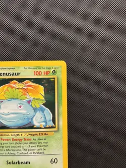 Pokemon TCG Venusaur 015/102 Base Set Holo Rare English LP - Image 2