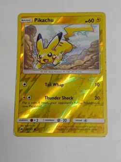 Pikachu 40/147 Pokemon Burning Shadows Common Reverse Holo - Image 1