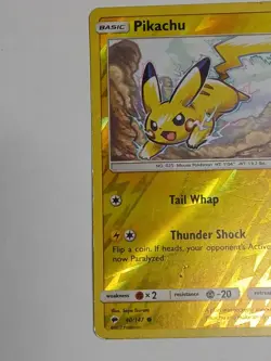 Pikachu 40/147 Pokemon Burning Shadows Common Reverse Holo - Image 3