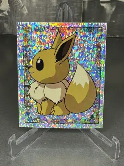 Pokemon - Eevee - Topps Merlin Sticker - Series 1 - #S21/36 - Holo - 1999 - Image 1