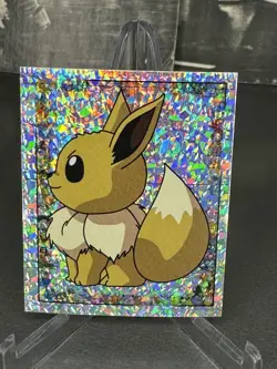 Pokemon - Eevee - Topps Merlin Sticker - Series 1 - #S21/36 - Holo - 1999 - Image 3