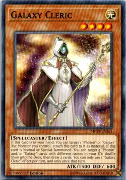 Galaxy Cleric MP19-EN161 Yu-Gi-Oh! Card Light Play 1st Edition - Image 1