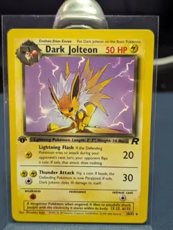 Dark Jolteon 38/82 Team Rocket Uncommon 2000 Vintage Pokemon TCG - Image 1