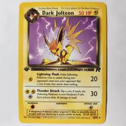 Dark Jolteon 38/82 Pokemon TCG 1st Edition Team Rocket NM Vintage 2000 Card - Image 1