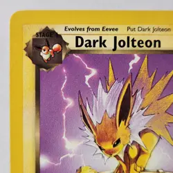 Dark Jolteon 38/82 Pokemon TCG 1st Edition Team Rocket NM Vintage 2000 Card - Image 2