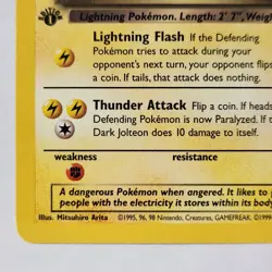 Dark Jolteon 38/82 Pokemon TCG 1st Edition Team Rocket NM Vintage 2000 Card - Image 4