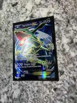 Rayquaza EX (104 Full Art) 104/108 Roaring Skies Holo Pokemon Card LP - Image 3