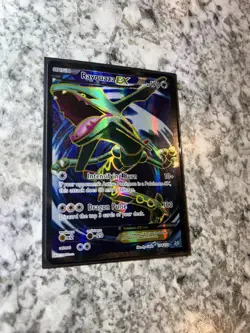 Rayquaza EX (104 Full Art) 104/108 Roaring Skies Holo Pokemon Card LP - Image 4