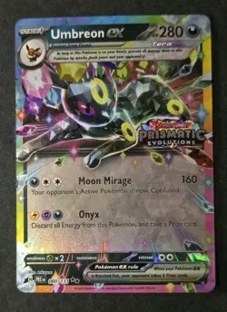 Pokemon TCG Prismatic Evolutions Umbreon EX Card 060/131 Stamped Promo - Image 1