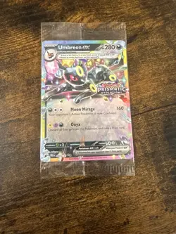Pokemon TCG Prismatic Evolutions Umbreon EX Card 060/131 Stamped Promo, Sealed - Image 1