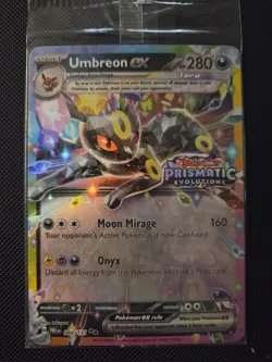 Pokemon TCG Prismatic Evolutions Umbreon EX Card 060/131 Stamped Promo, Sealed - Image 1