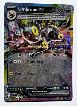 Pokemon TCG Prismatic Evolutions Umbreon EX Card 060/131 Stamped Promo - Image 4