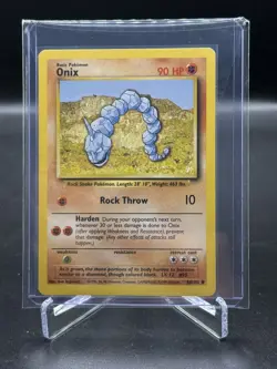 Onix - 56/102 - Common - Base Set - Pokemon Card TCG Unlimited WOTC NM - Image 1