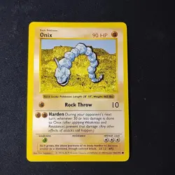 Pokemon TCG Onix Base Set 56/102 Shadowless NM - Image 1