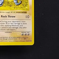 Pokemon TCG Onix Base Set 56/102 Shadowless NM - Image 4