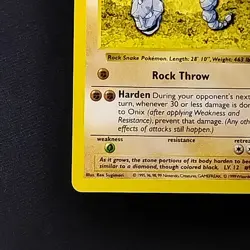 Pokemon TCG Onix Base Set 56/102 Shadowless NM - Image 5