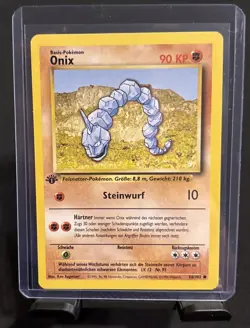 Rare Vintage Pokemon TCG Onix 1st Edition German Base Set 56/102 NM (1) - Image 1