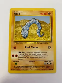Onix 56/102 Pokemon Base Set Unlimited Common NM/MINT 1999 box-S3 - Image 1