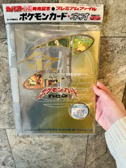 Pokemon TCG Neo Genesis Premium File 1 Folder9 Card Set Japanese Sealed USseller - Image 1