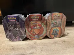 3 Tin Set Necrozma, Ho-Oh, Marshadow GX Mysterious Powers Sealed Pokemon TCG - Image 1