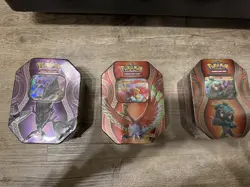 3 Tin Set Necrozma, Ho-Oh, Marshadow GX Mysterious Powers Sealed Pokemon TCG - Image 2