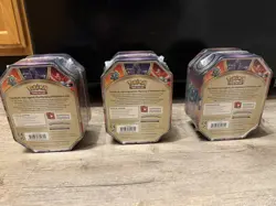 3 Tin Set Necrozma, Ho-Oh, Marshadow GX Mysterious Powers Sealed Pokemon TCG - Image 3
